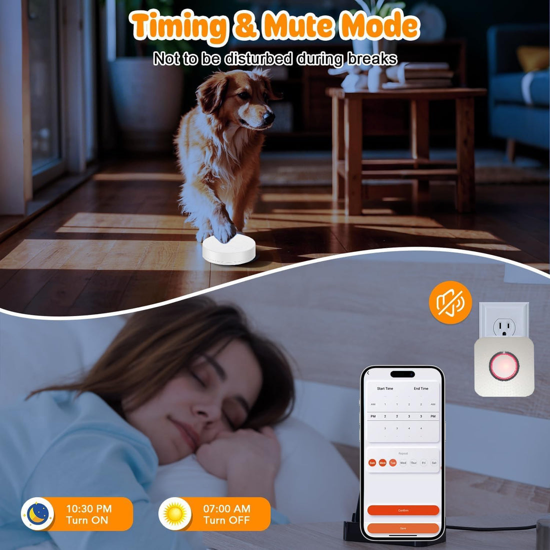 YisTech WiFi Dog Door Bell for Potty Training to Go Outside