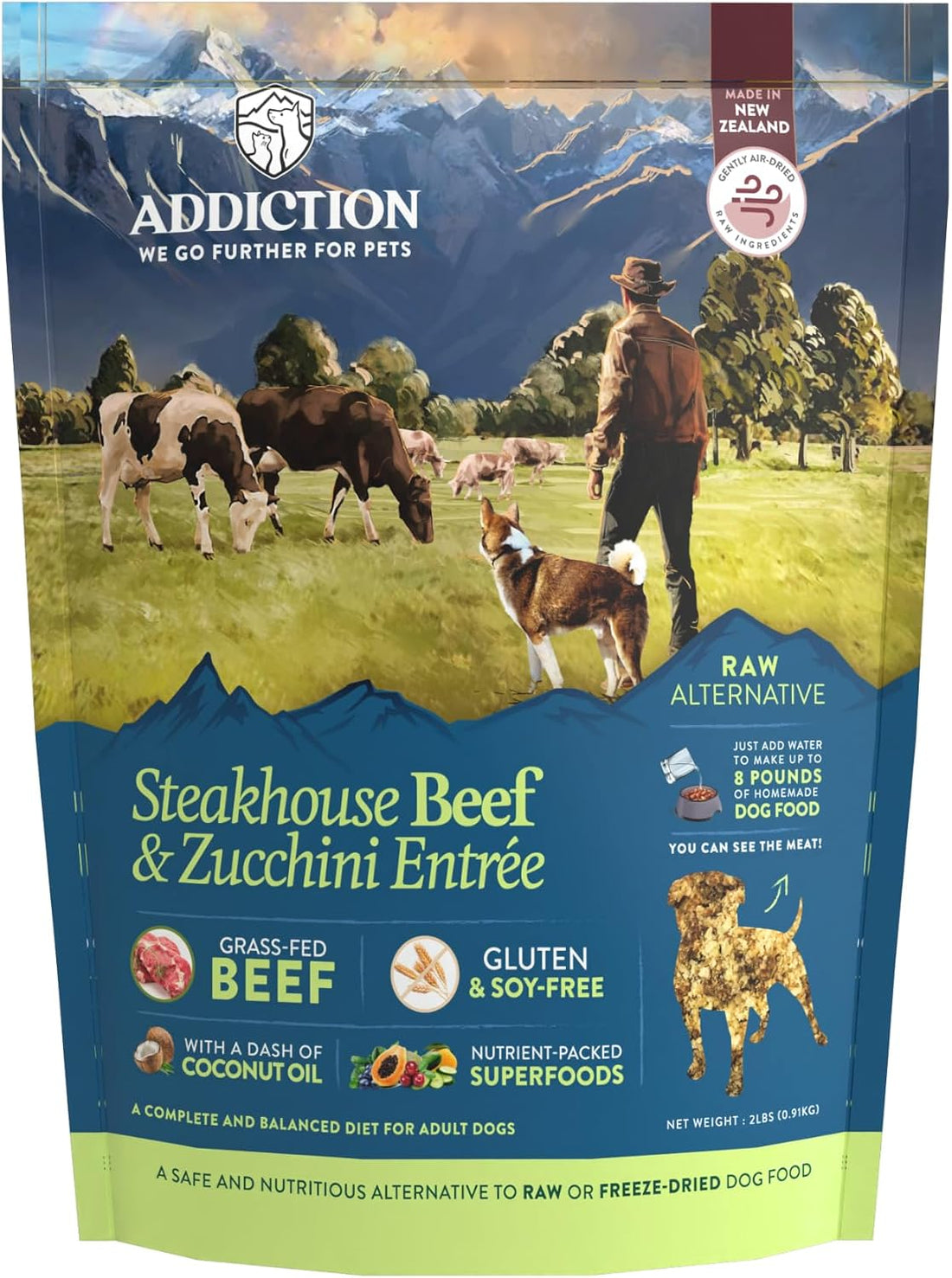 Addiction Homestyle Venison & Cranberry Dinner Raw Alternative Dog