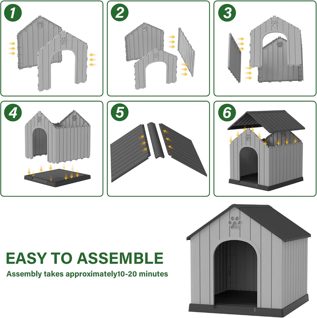 Bifanuo Large Dog House for Outdoor & Indoor