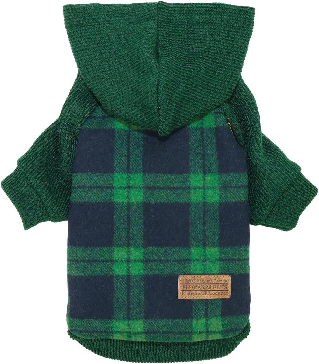 Fitwarm Tartan Plaid Dog Hoodie