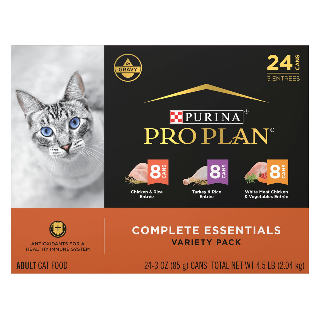 Purina Pro Plan Gravy, High Protein Wet Cat Food Variety Pack