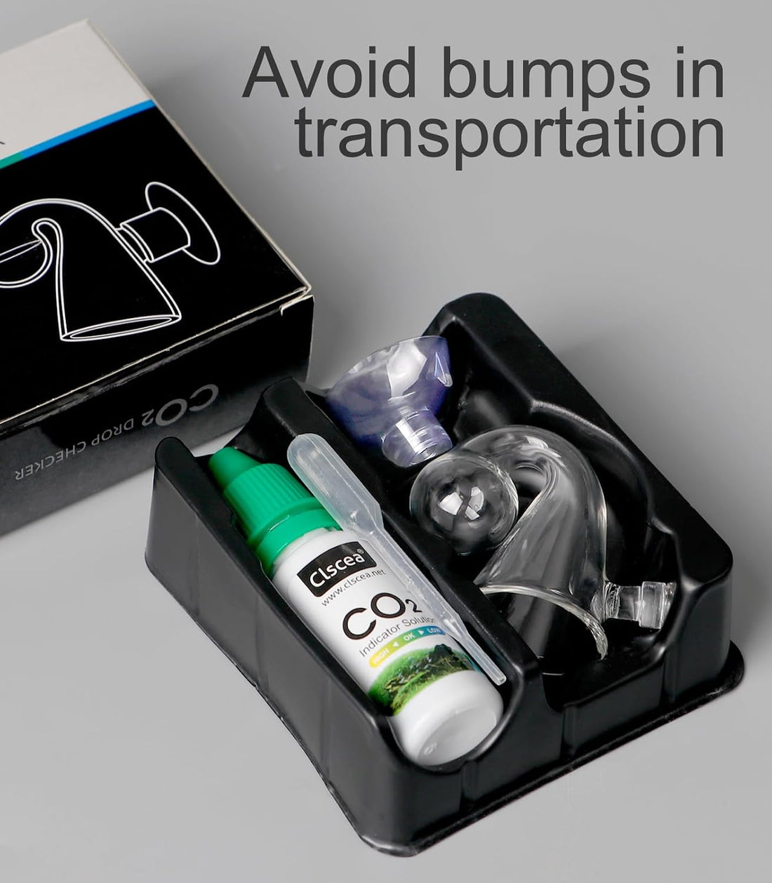 Aquarium CO2 Drop Checker CO2 Indicator (Glass Checker+15ml)
