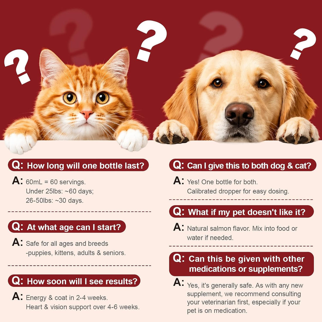 Taurine for Dogs & Cats Supports Healthy Vision, Heart, Immune System