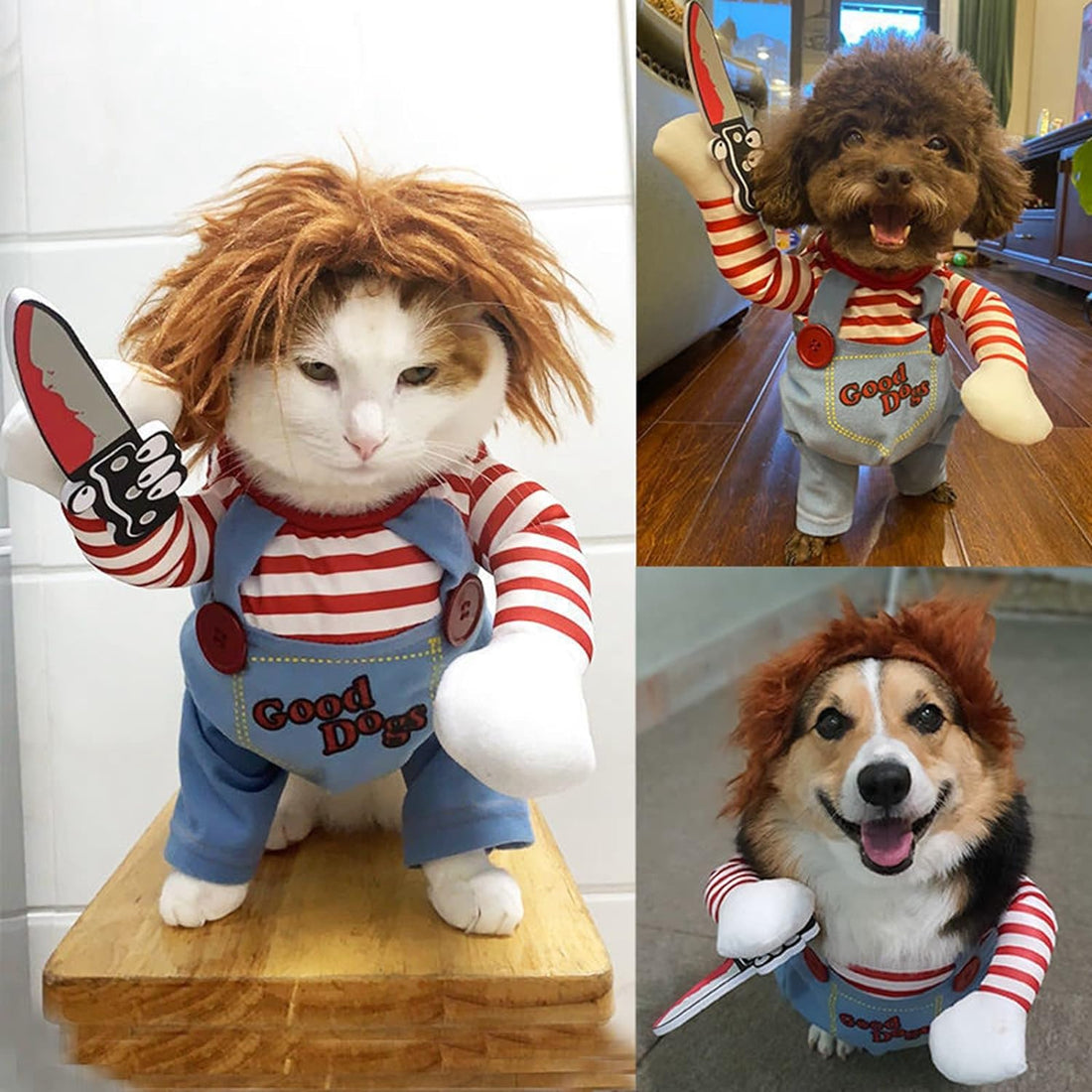 Pet Deadly Doll Dog Costume, Cosplay Halloween Christmas Funny