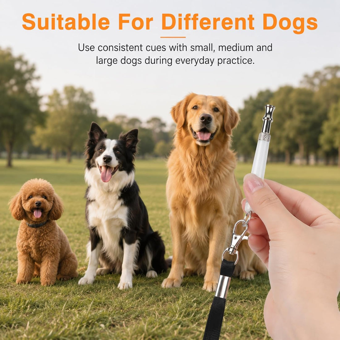 2‑Pack Dog Whistle Ultrasonic Silent, Dog Training Whistle for Recall