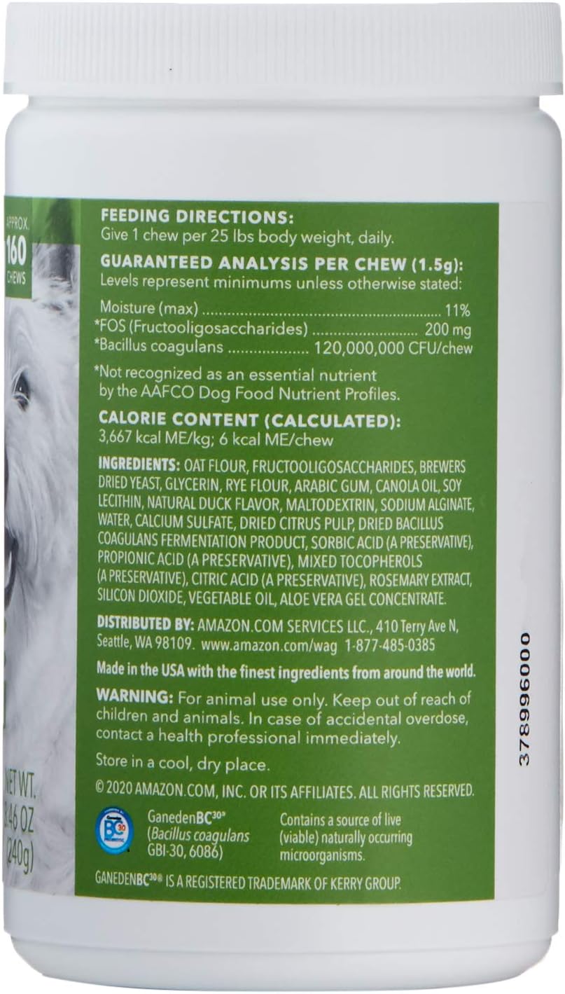 Brand - Wag Probiotic Supplement Chews for Dogs