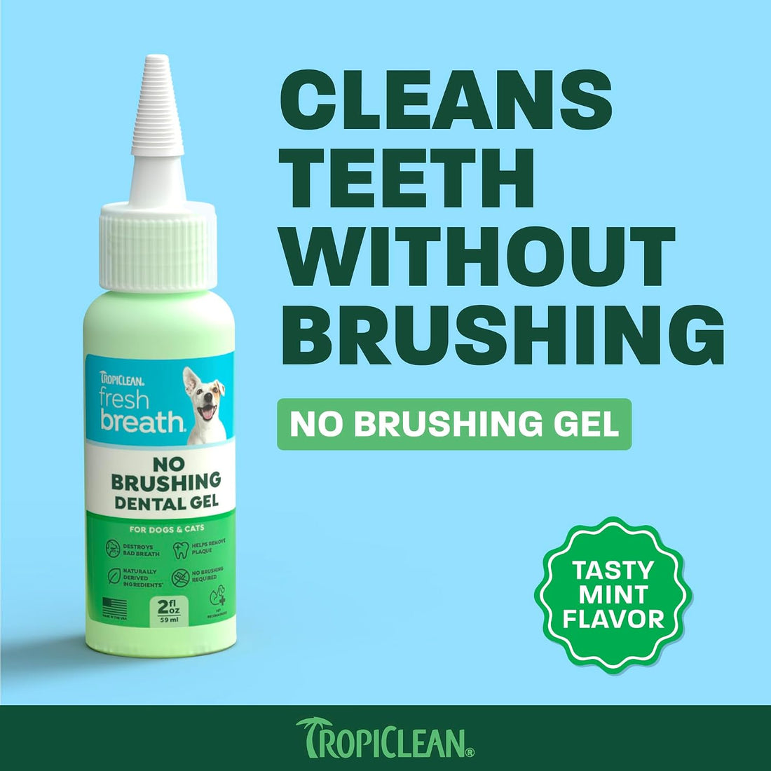 TropiClean Fresh Breath Dog Toothpaste Gel