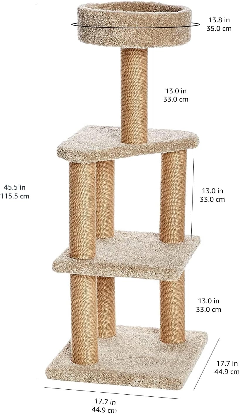 Cat Tree Tower - Multi-Level Climbing Activity Center for Indoor Cats