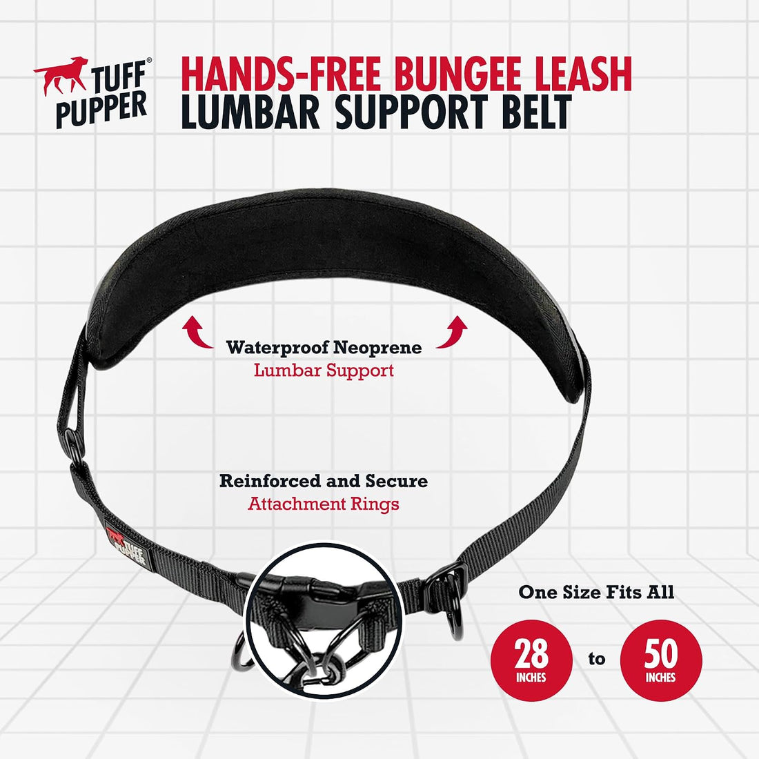 Tuff Pupper Heavy Duty Hands Free Dog Leash