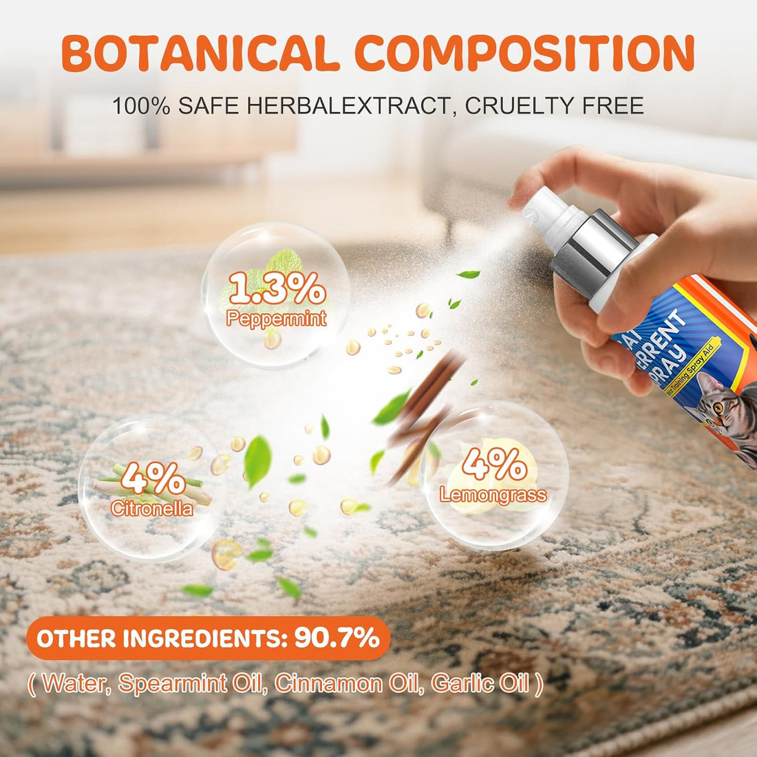 Cat Deterrent Spray for Furniture Protection