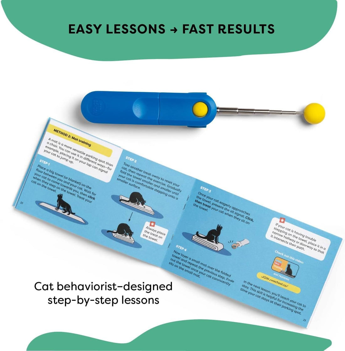 Cat School Cat Training Clicker Positive Reinforcement Training Tool