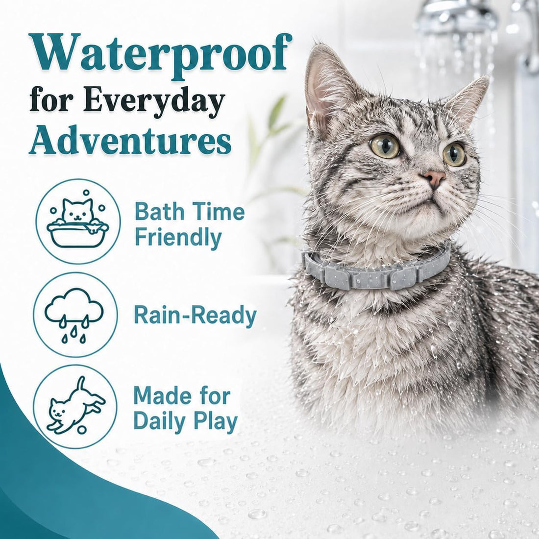 Craveit Natural Flea and Tick Collar for Cats, 4 Pack