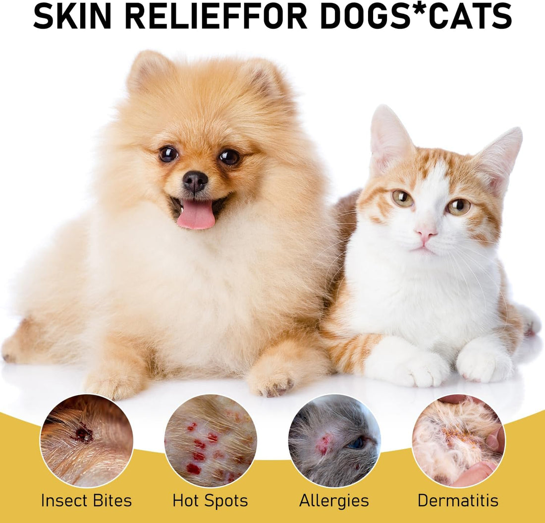 2Pcs Pet Skin Soothing Spray for Dogs,Pet Skin Treatment Spray