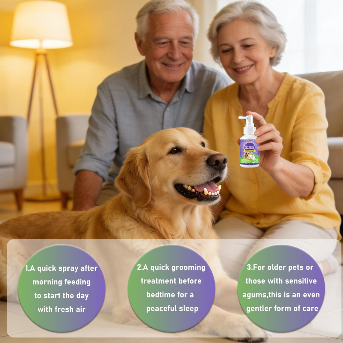 Wanban Dental Spray for Dogs - Oral Spray Bad Breath
