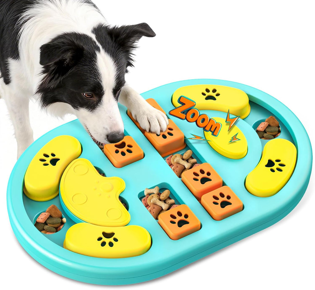 Dog Puzzle Toy, Interactive Treat Dispensing Toys, Gray