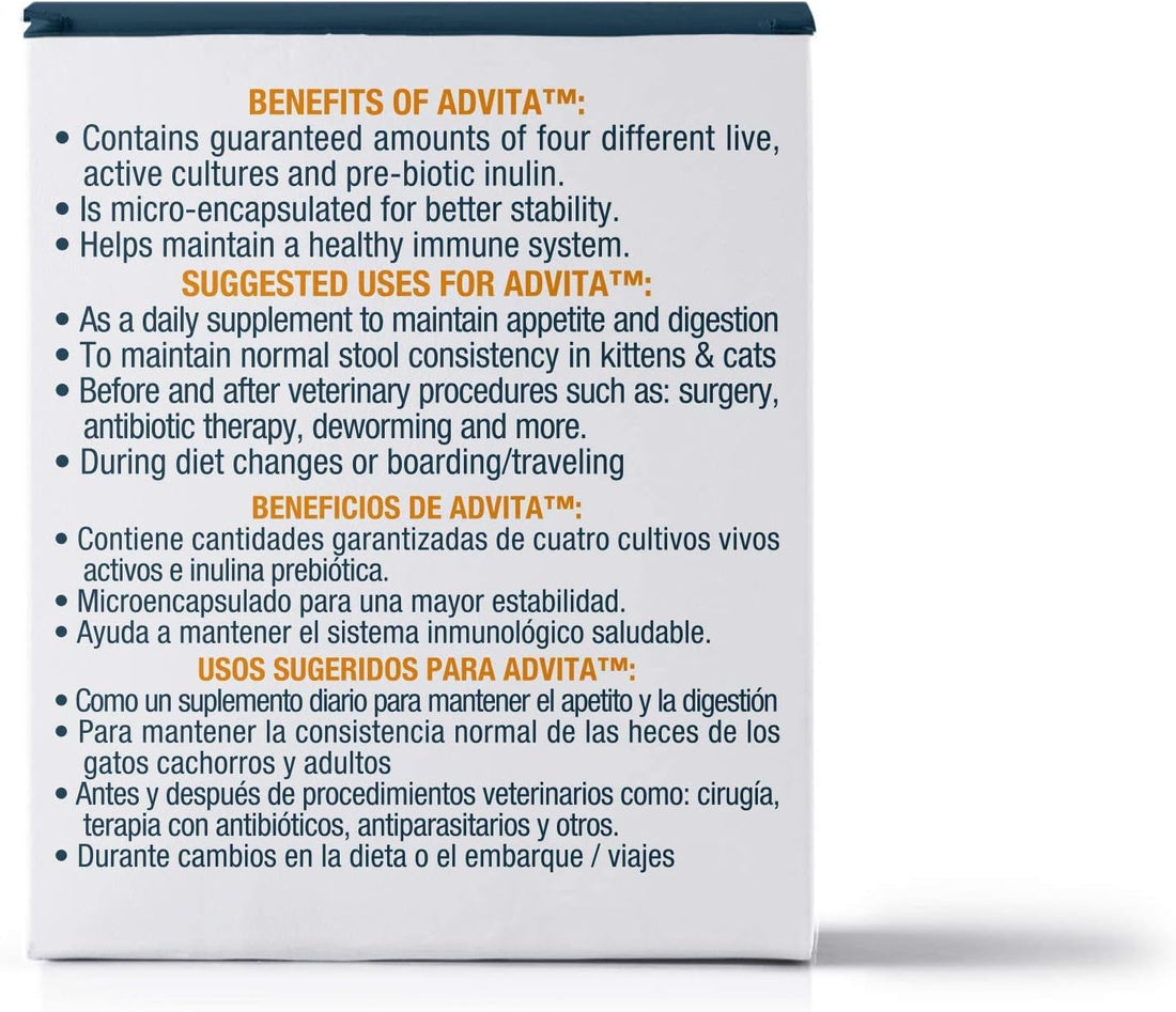 VetOne Advita Powder Probiotic Nutritional Supplement for Cats