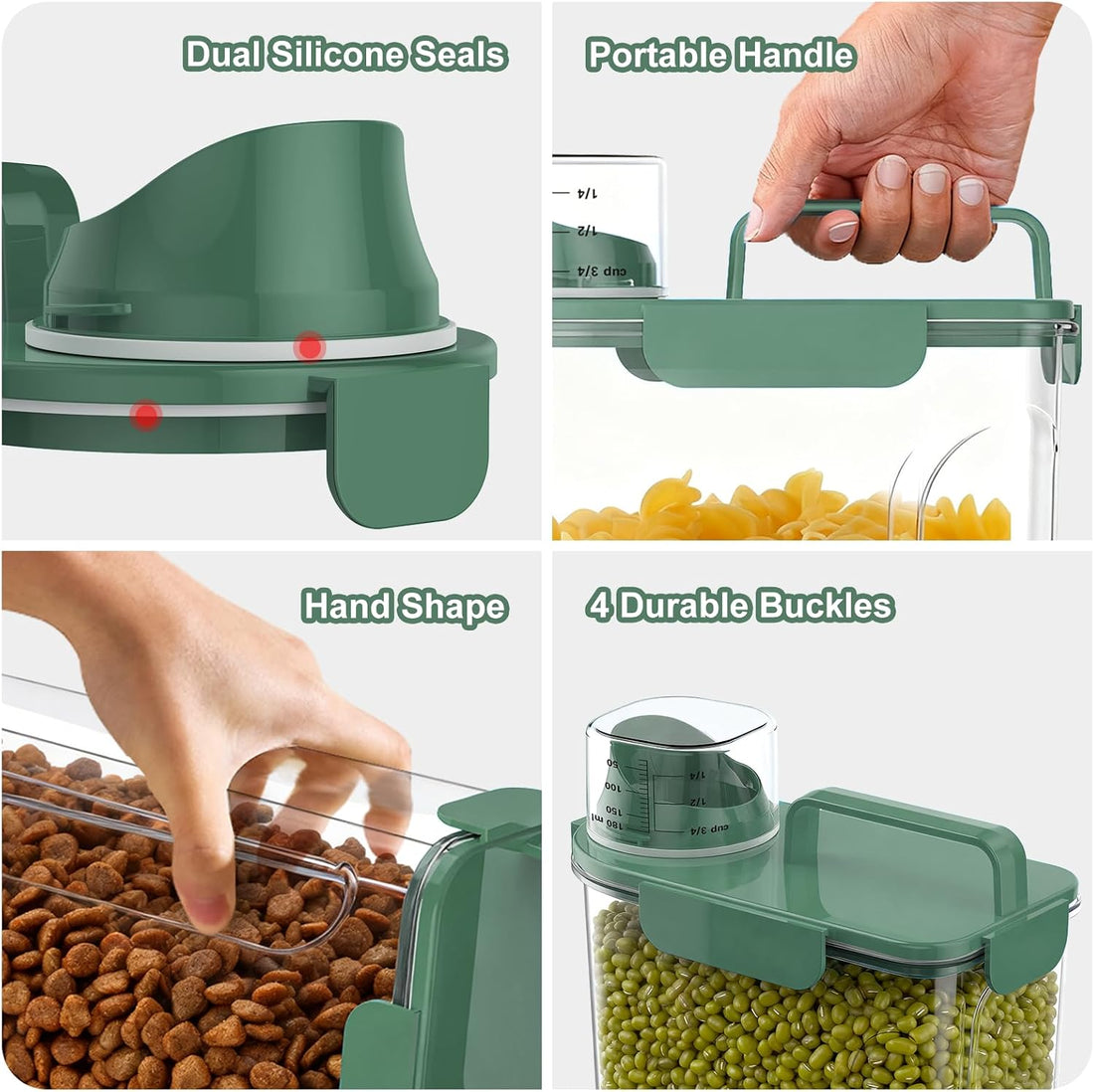 Uppetly Dog Cat Food Storage Container, 5-7Lbs Pet Food Containers
