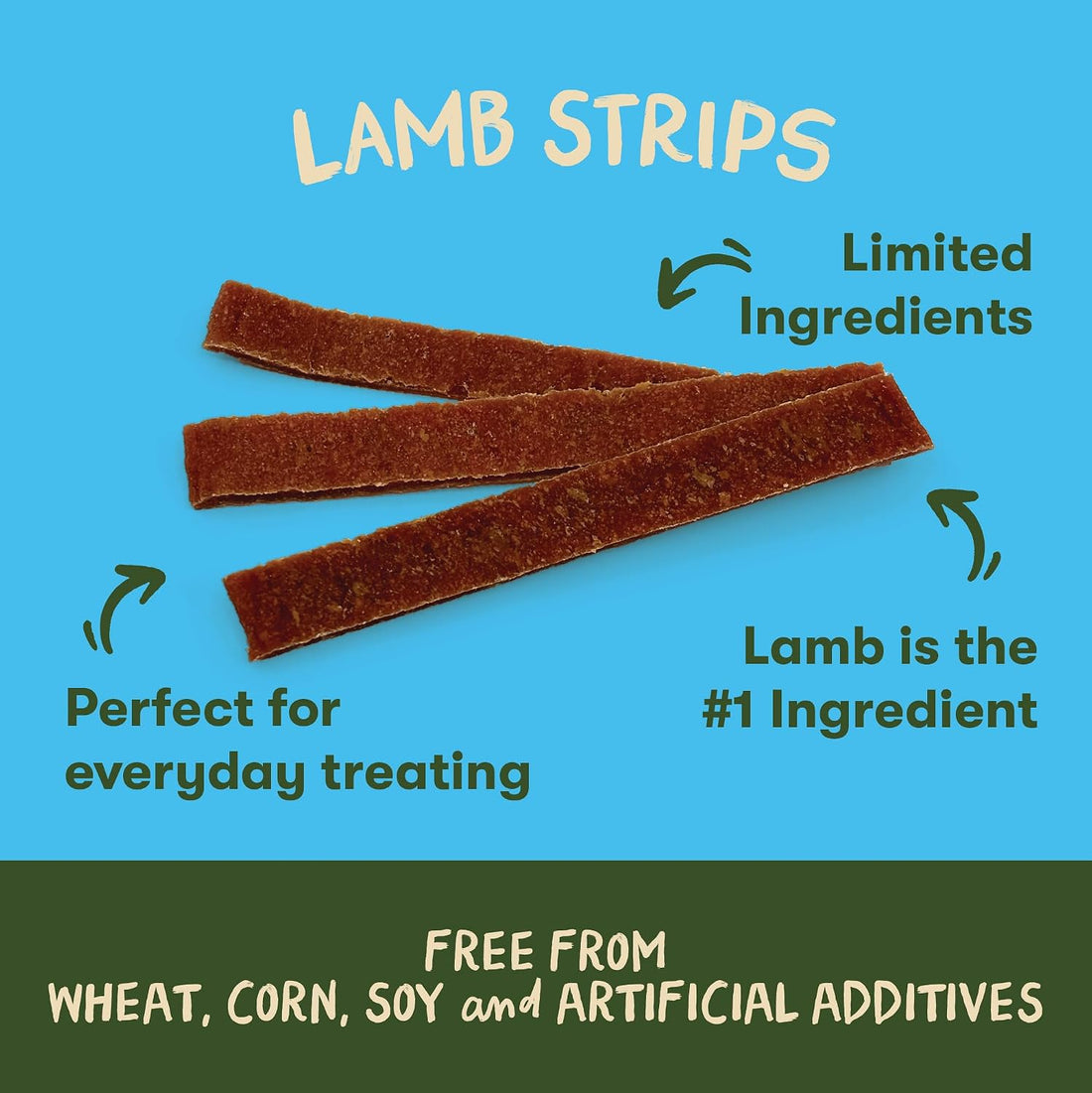 Pet 'n Shape Lamb Jerky Dog Treats - 3 Ounce