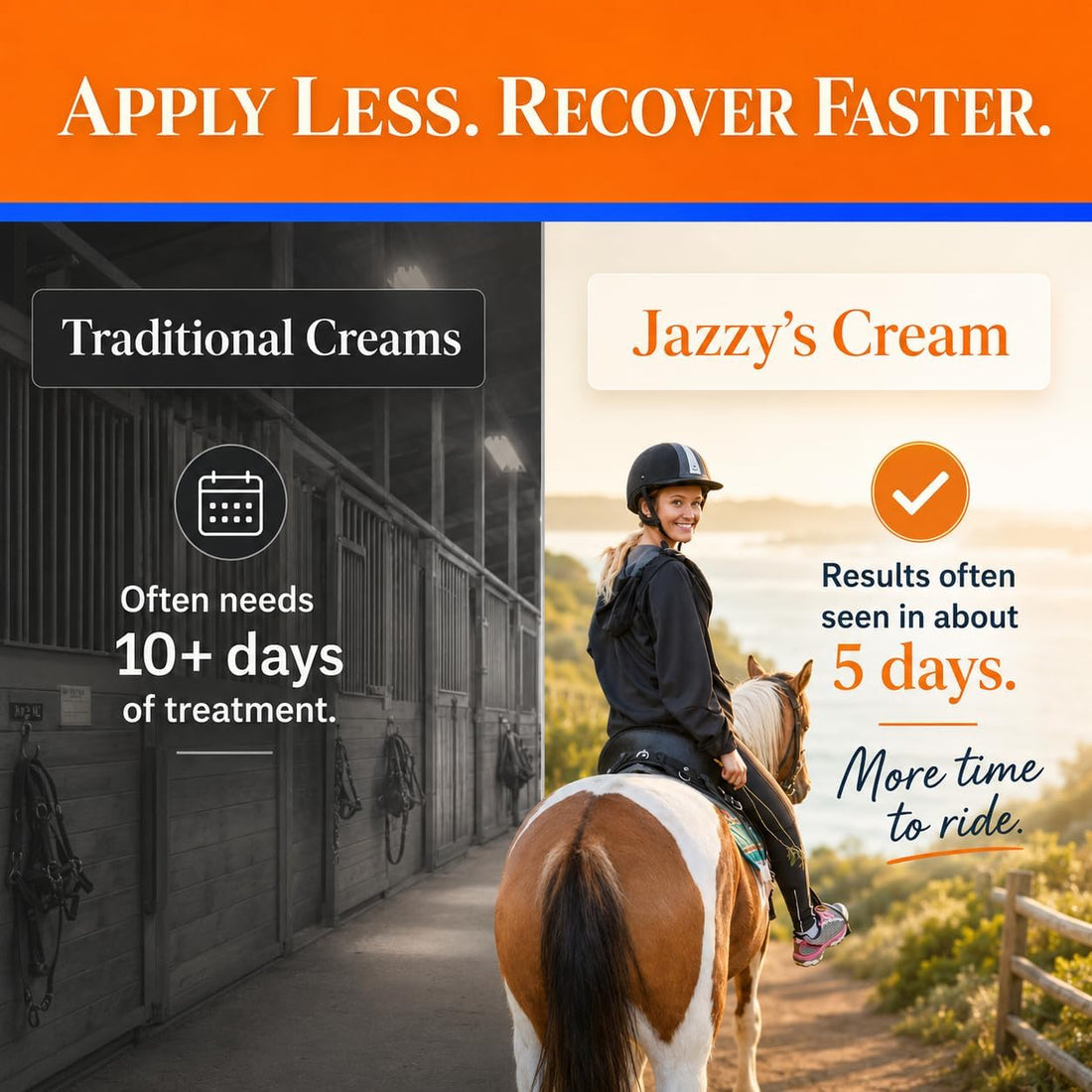 Jazzy’s Cream for Horses | for Rain Rot, Scratches