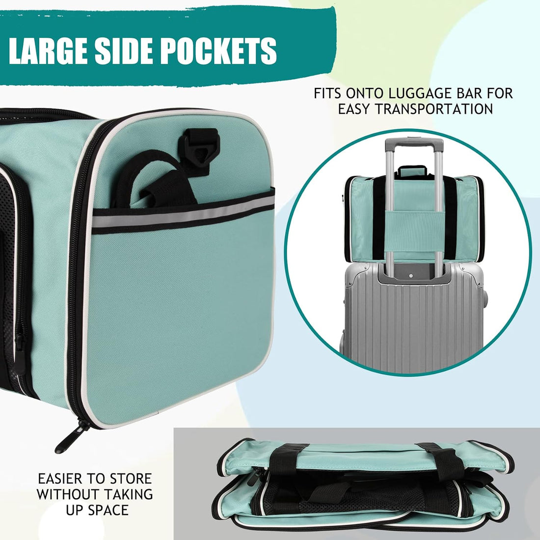 Cat, Dog Carrier for Small Medium Pet Carriers Up to15Lbs