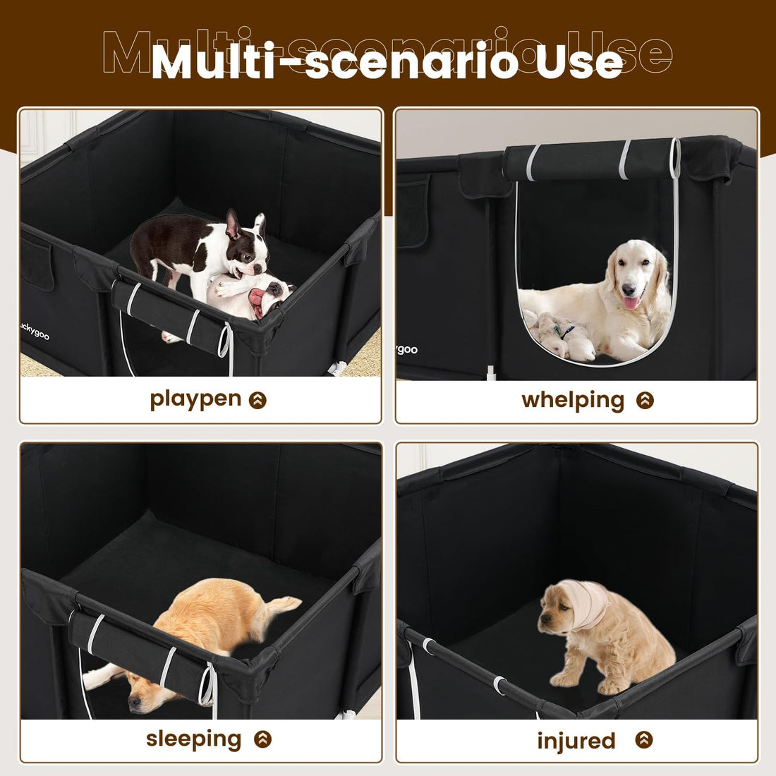 Duckygoo Whelping Box for Dogs
