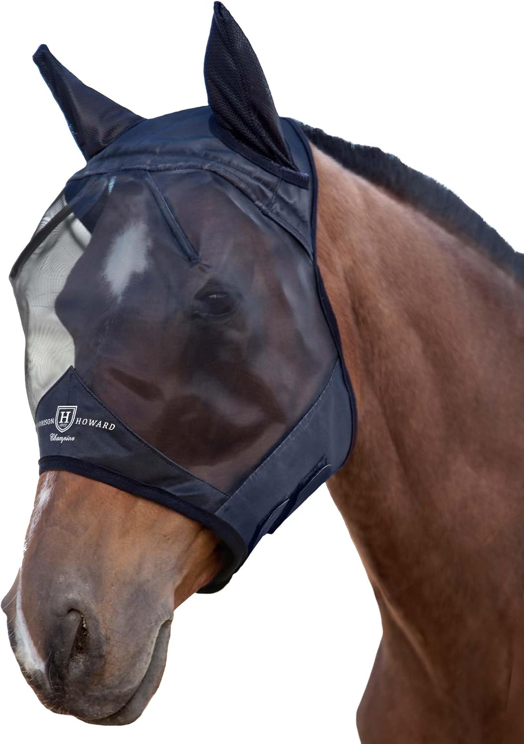 Harrison Howard CareMaster Horse Fly Mask Large Eye Space Half Face