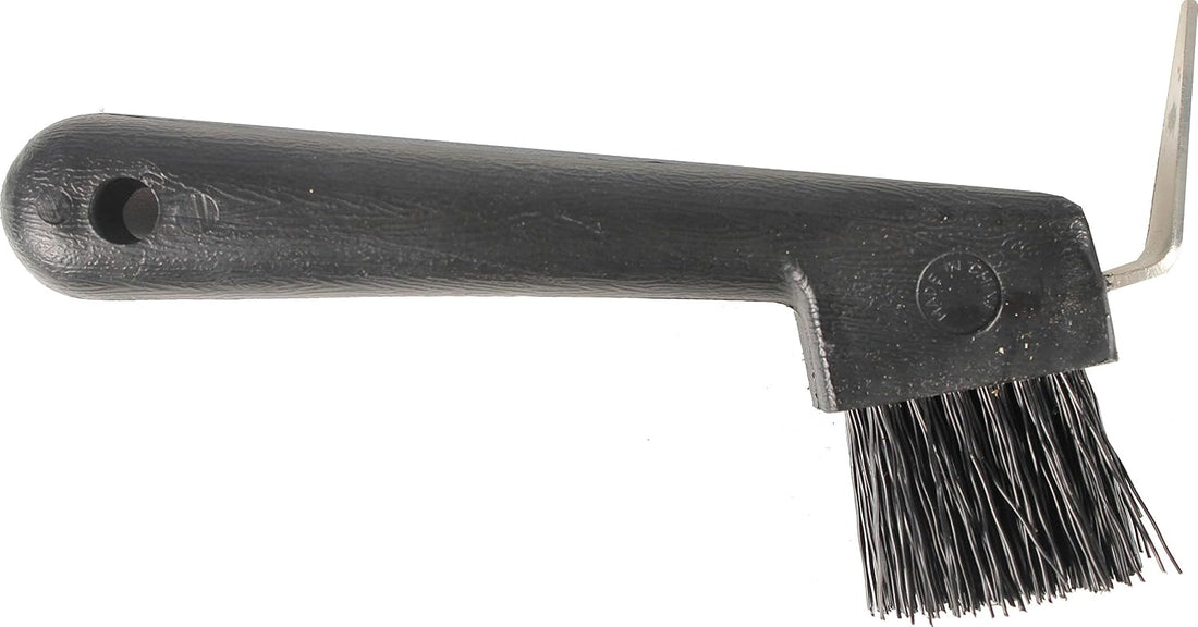 PARTRADE 245855 737 Hoof Pick with Brush, 7", Red