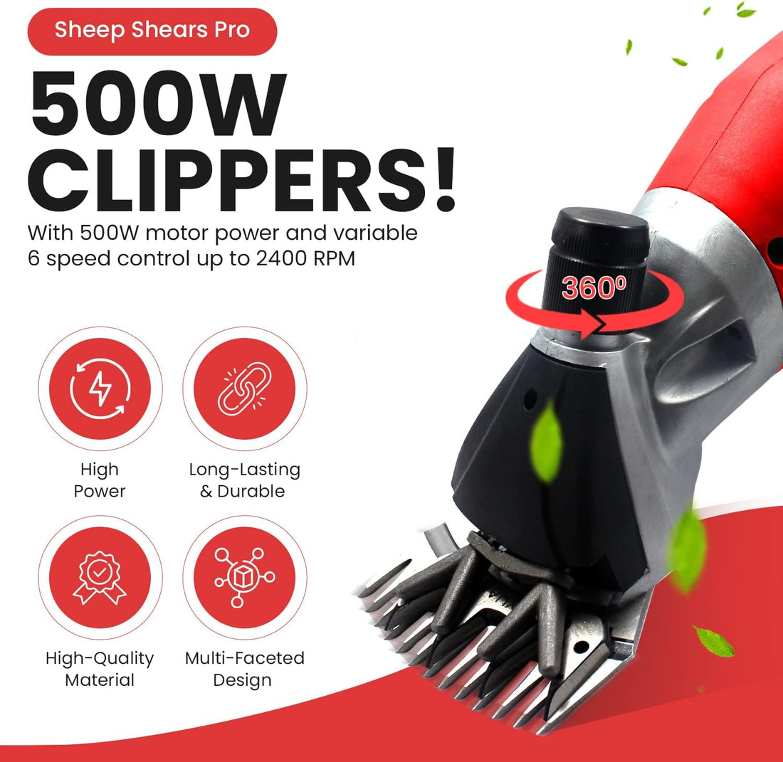 Sheep Shears Pro Electric Sheep Shearing Clipper, 110V