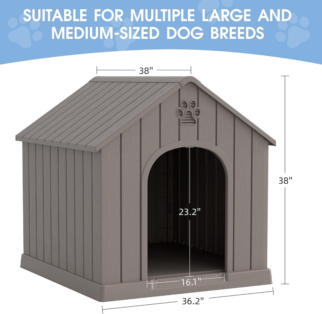 Fancyango Medium Large Dog House Outdoor Indoor