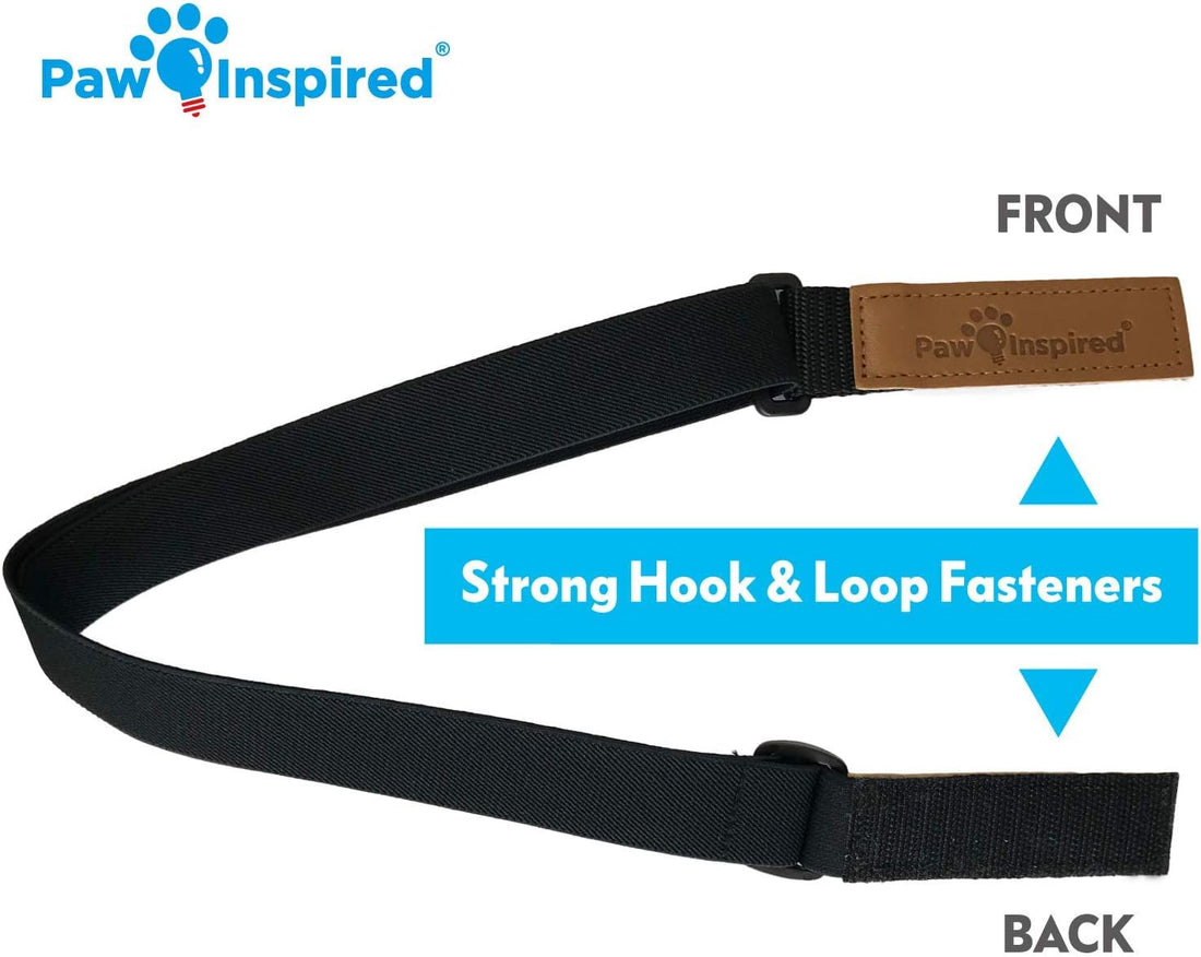 Paw Inspired Dog Diaper Suspenders, Hook & Loop Fasteners, M/L Size