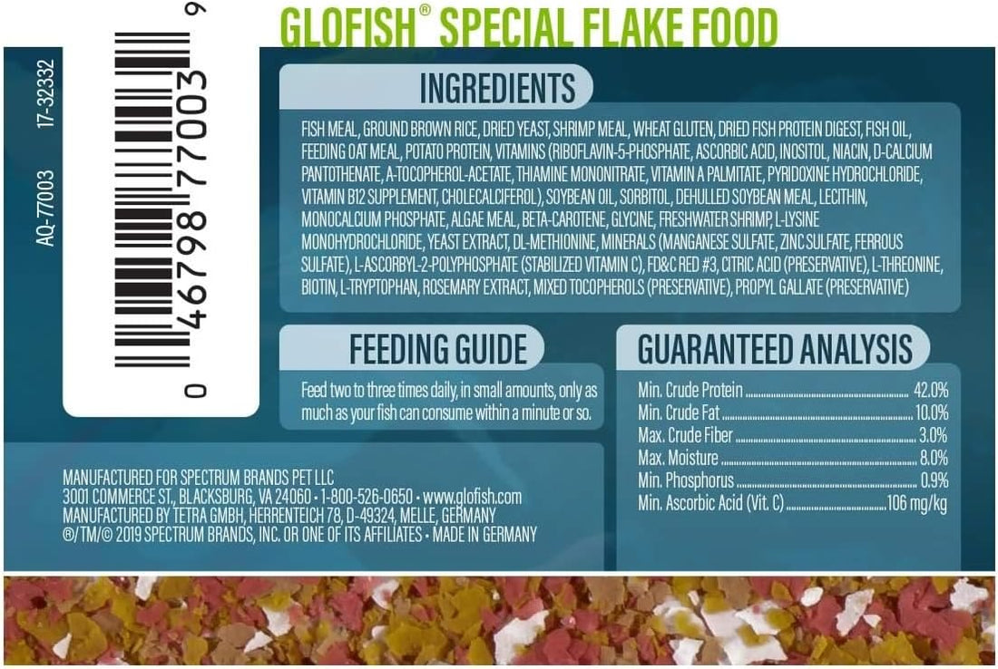 GloFish Special Flake Fish Food, 1.59 oz
