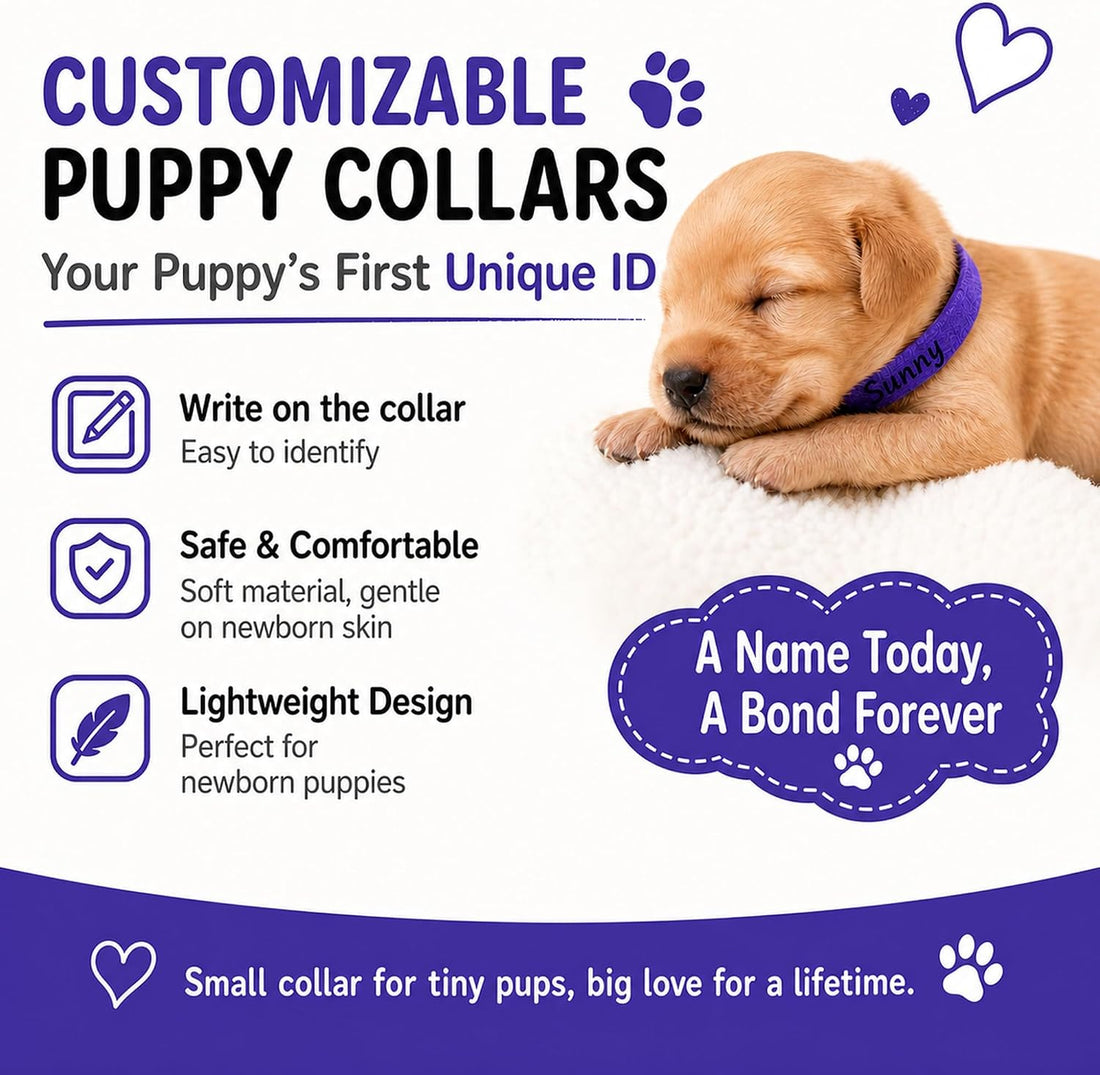 10 PCS Puppy Whelping Collars Set
