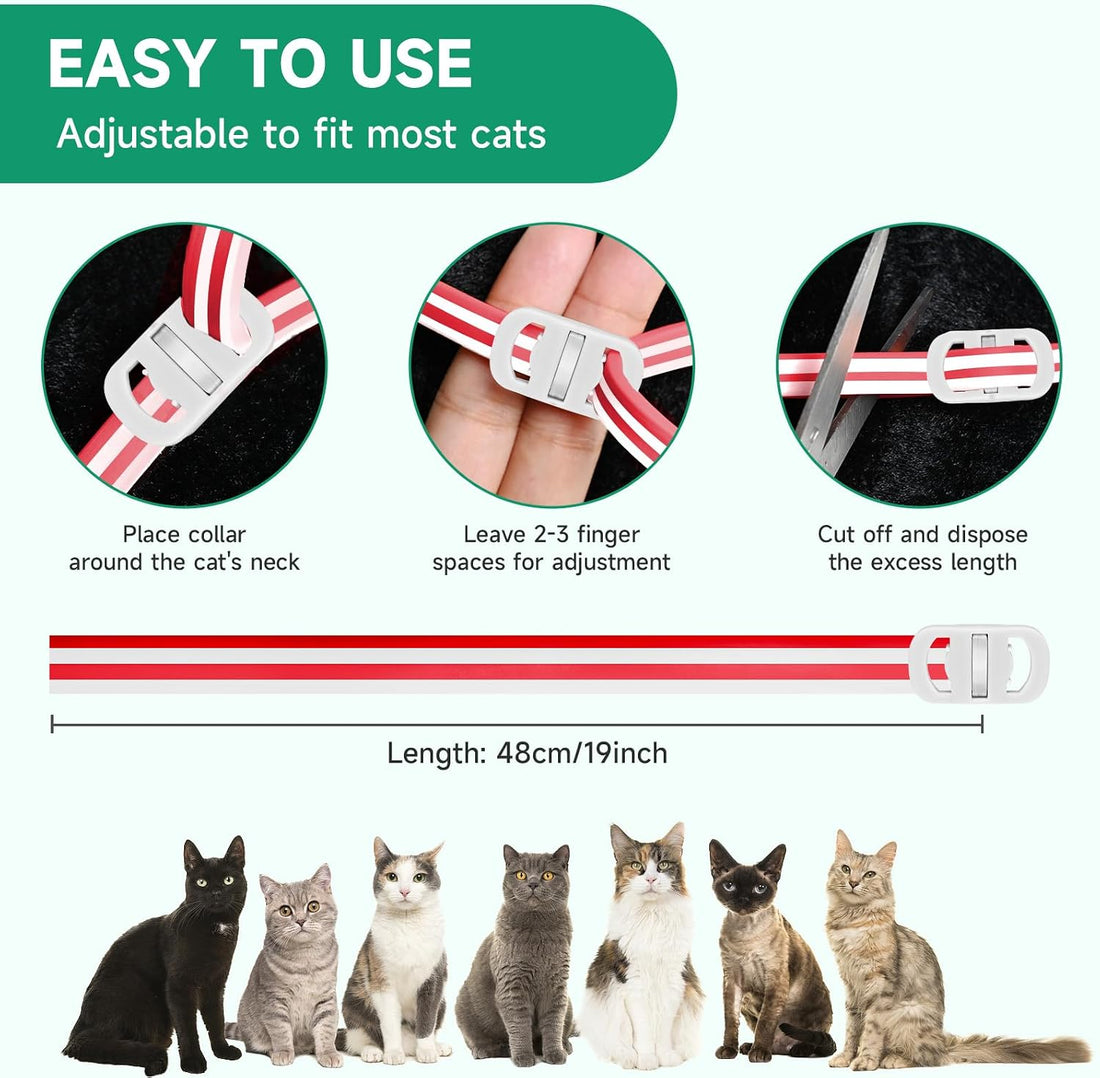 Flea Collar for Cats, Cat Flea and Tick Treatment, 4-Pack
