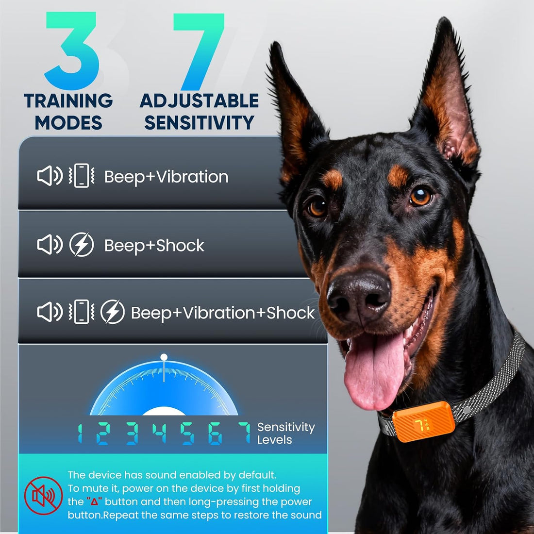 Smart Bark Collar for Large Medium Small Dogs