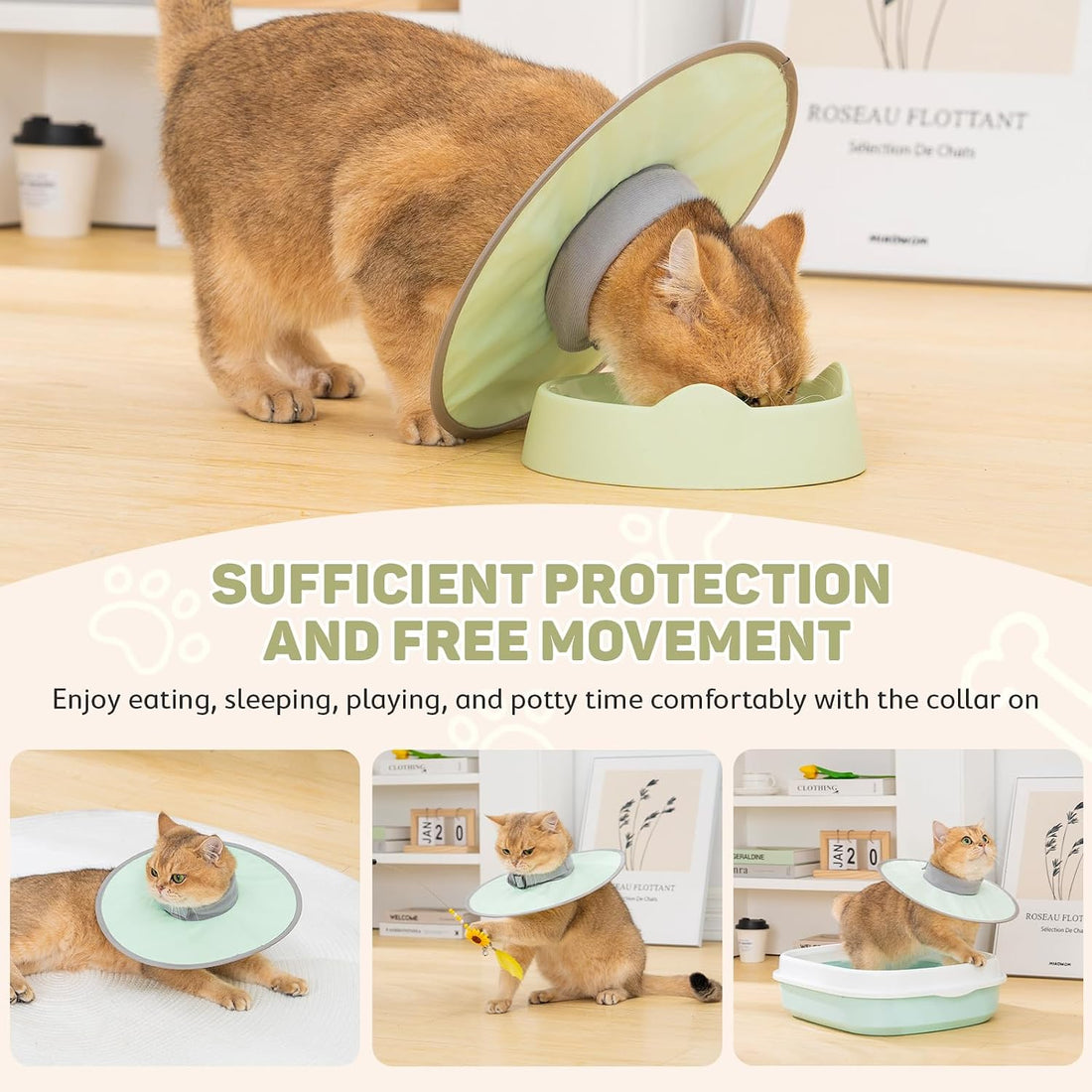 Avont Lightweight Waterproof Foldable Cone, Soft E-Collar