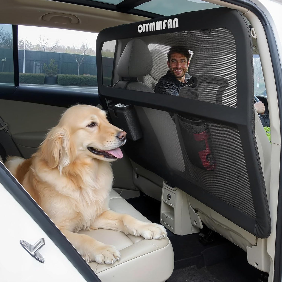 Dog Barrier for Car Back Seat & Cargo Area with Wider Coverage