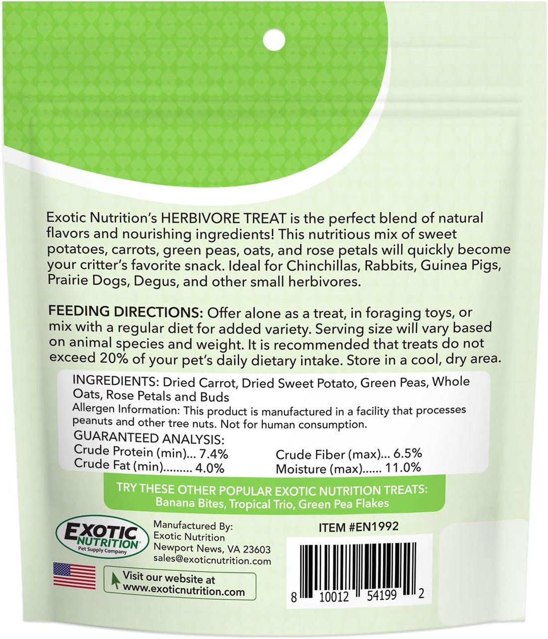 Herbivore Treat - Healthy Natural Mixed Treat - Sweet Potatoes