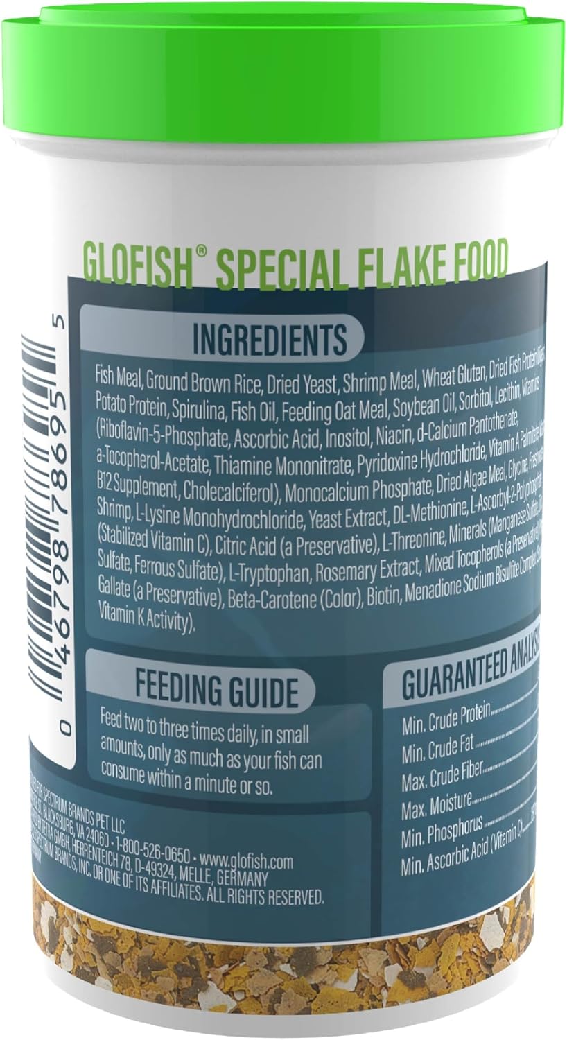 GloFish Special Flake Food for Fish, 3.17 Ounces