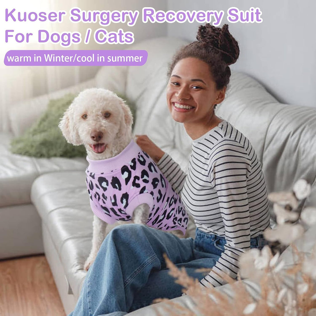 Kuoser Dog Recovery Suit for Dogs After Surgery,Professional Surgical
