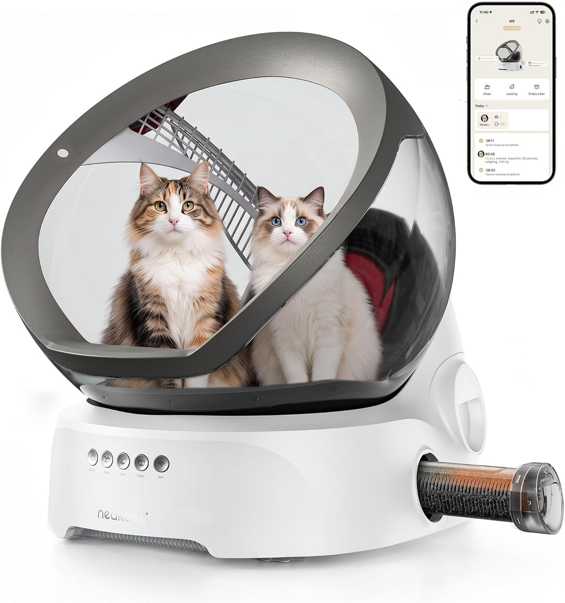 Neakasa M1 Plus Self-Cleaning Litter Box Bundle with 2-Year