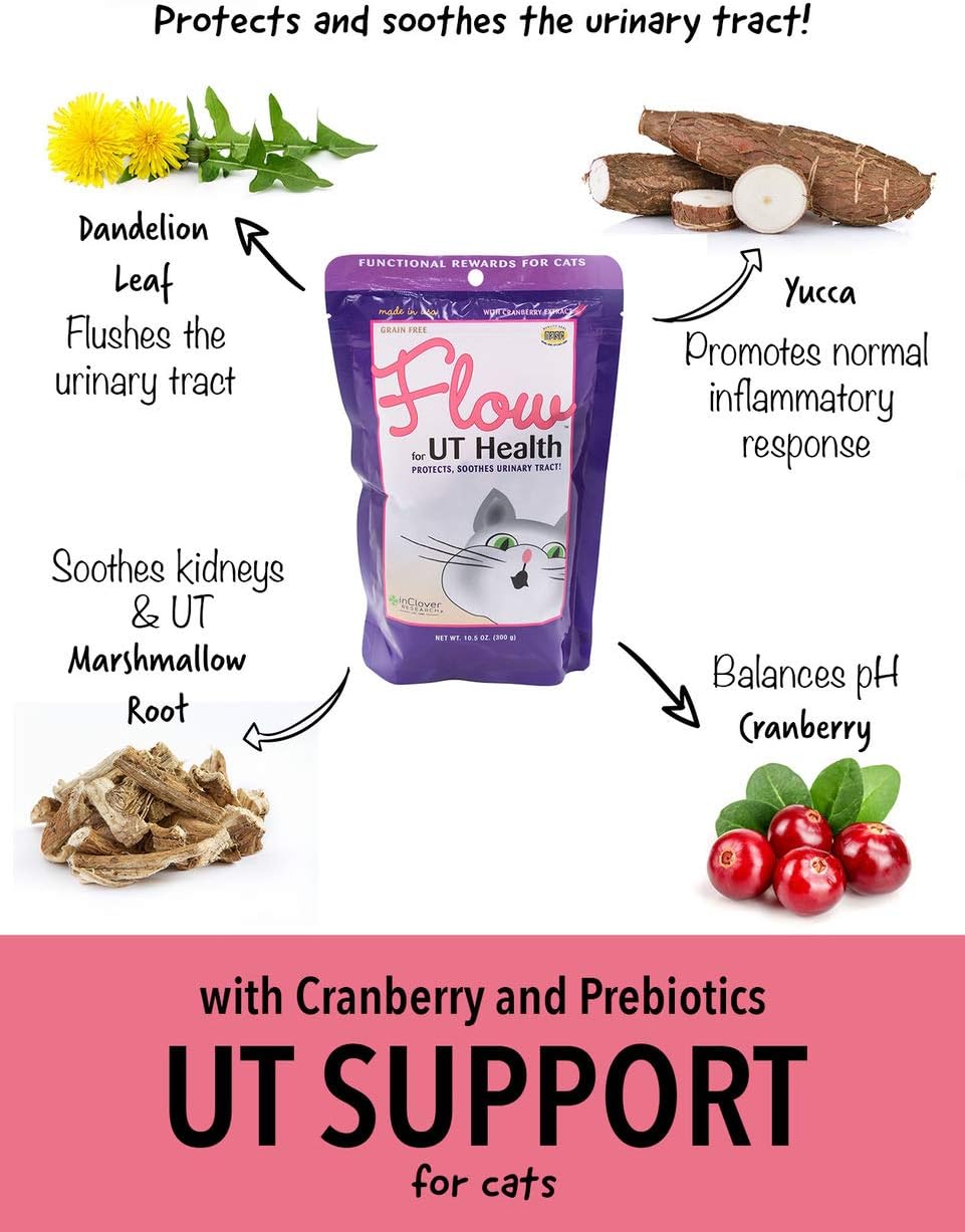 In Clover Flow Soft Chews for Daily Support for UT Health in Cats
