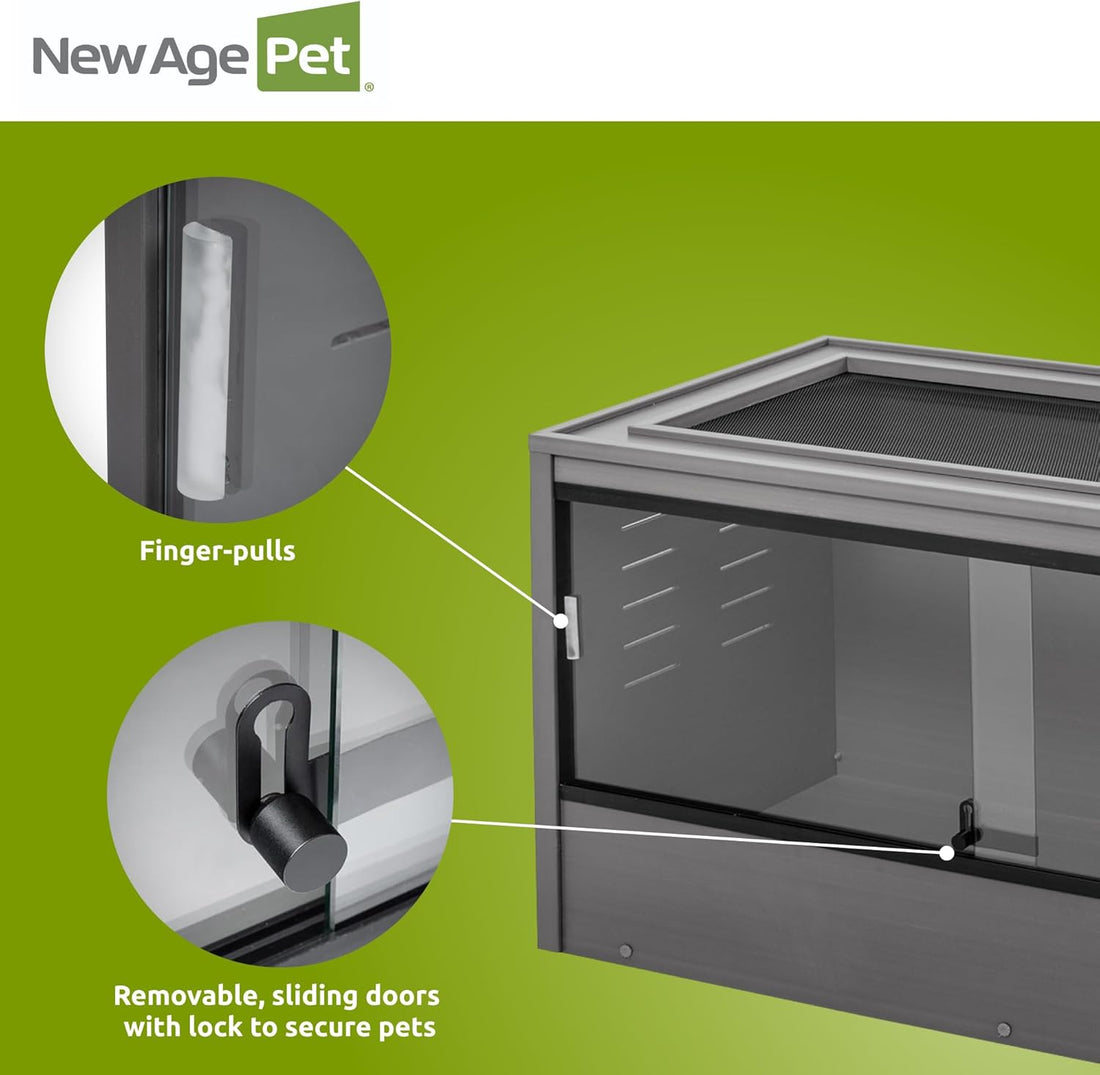 New Age Pet® ECOFLEX® 48" Mojave Reptile Enclosure, Large, Grey