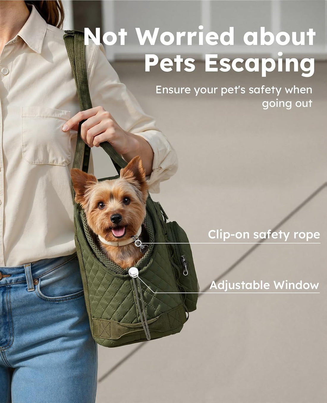 Pecute Dog Purse Carrier, Dog Carrier with Pockets for Small Dogs