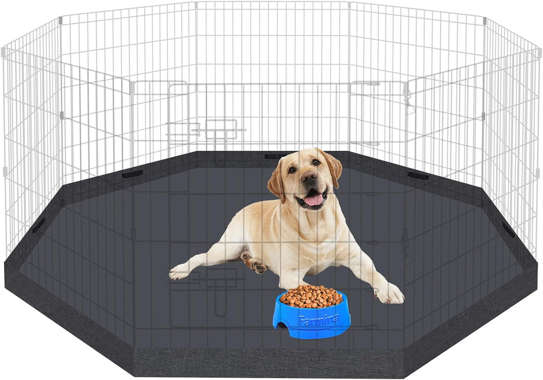 Artmeer Dog Playpen 24" H, 8-Panel Rustproof Foldable Pet Fence