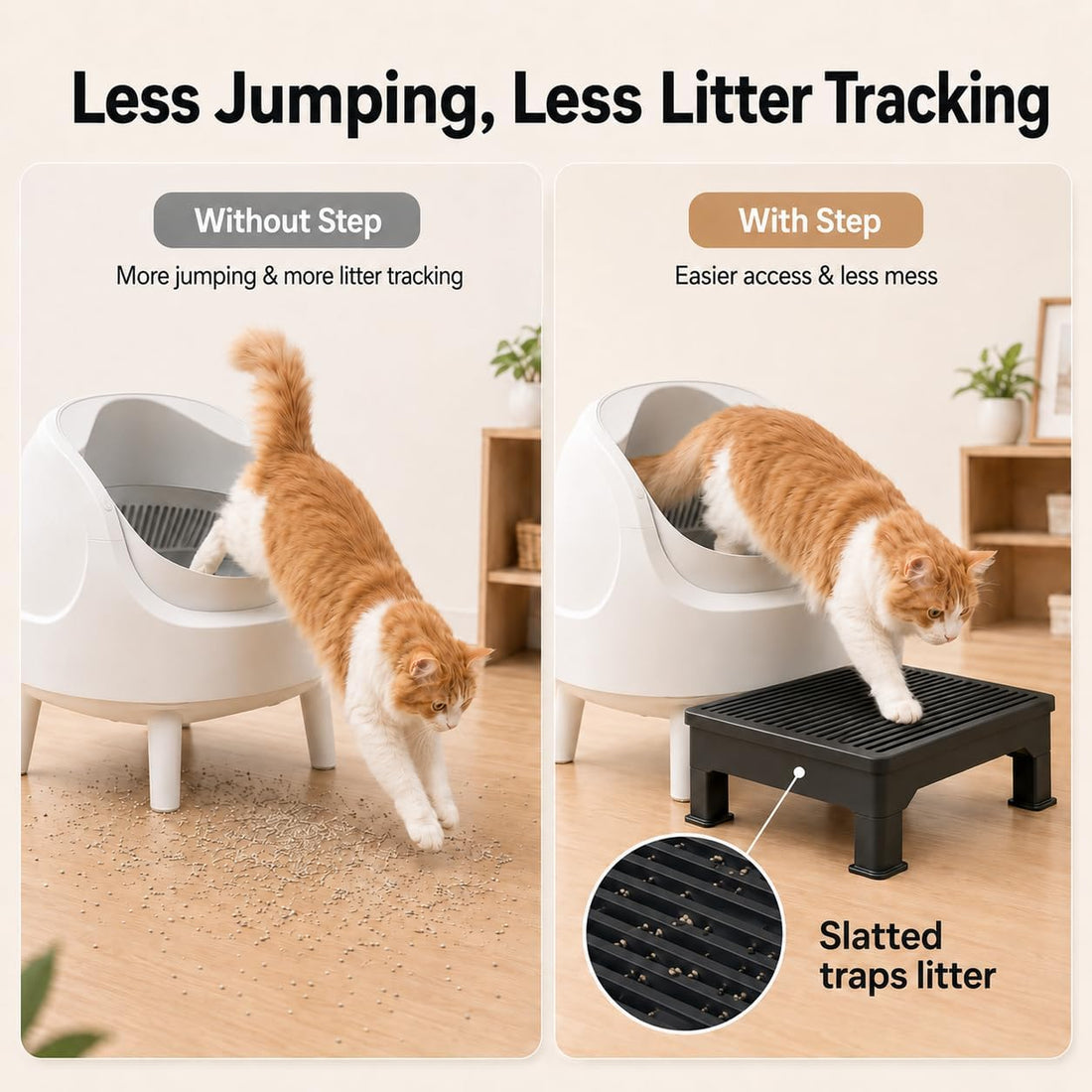 Litter Box Step for Automatic Litter Boxes
