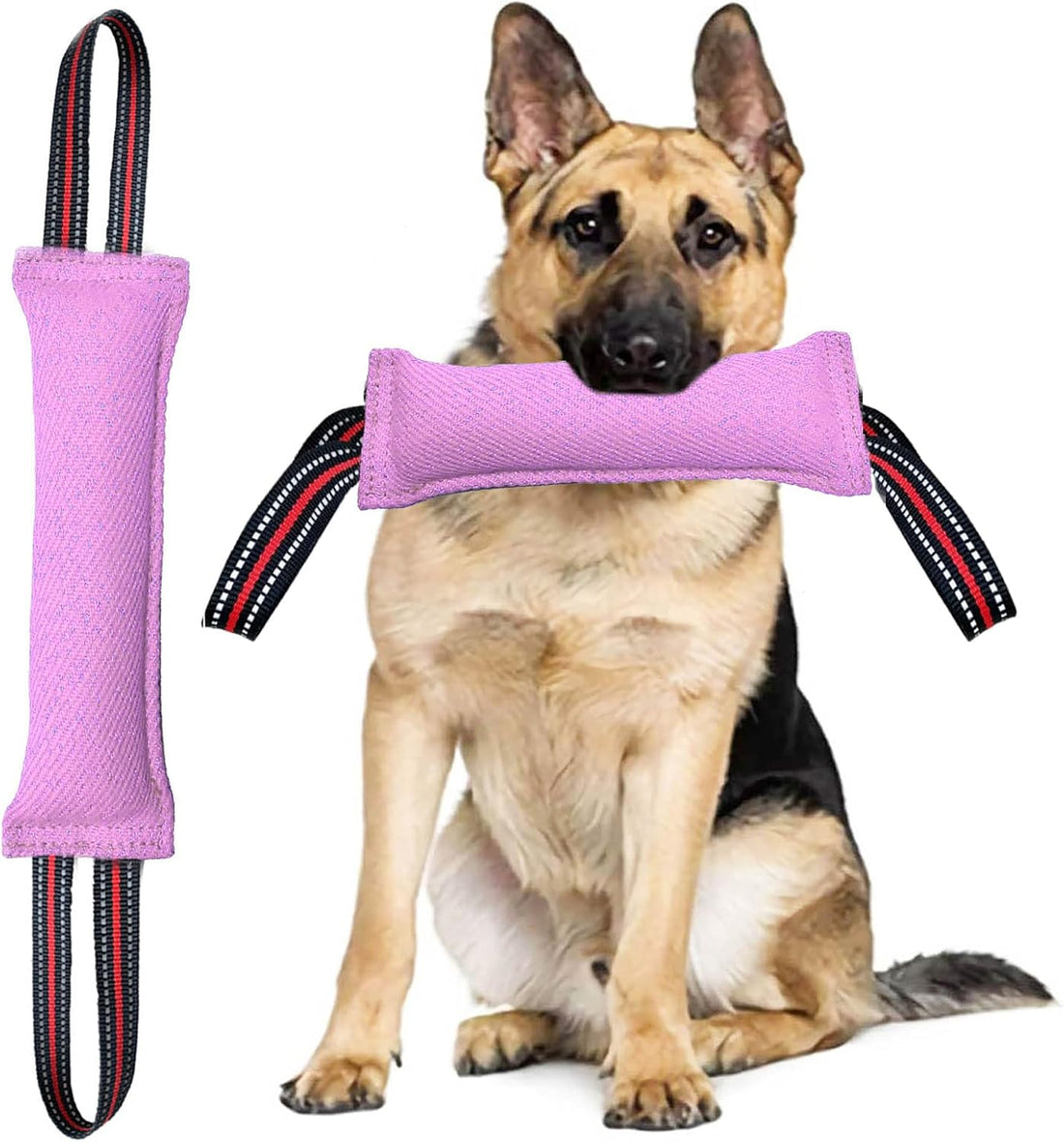 Clysoru Tug Toy for Dogs Tug of War Dog Toy with 2 Strong Red Band