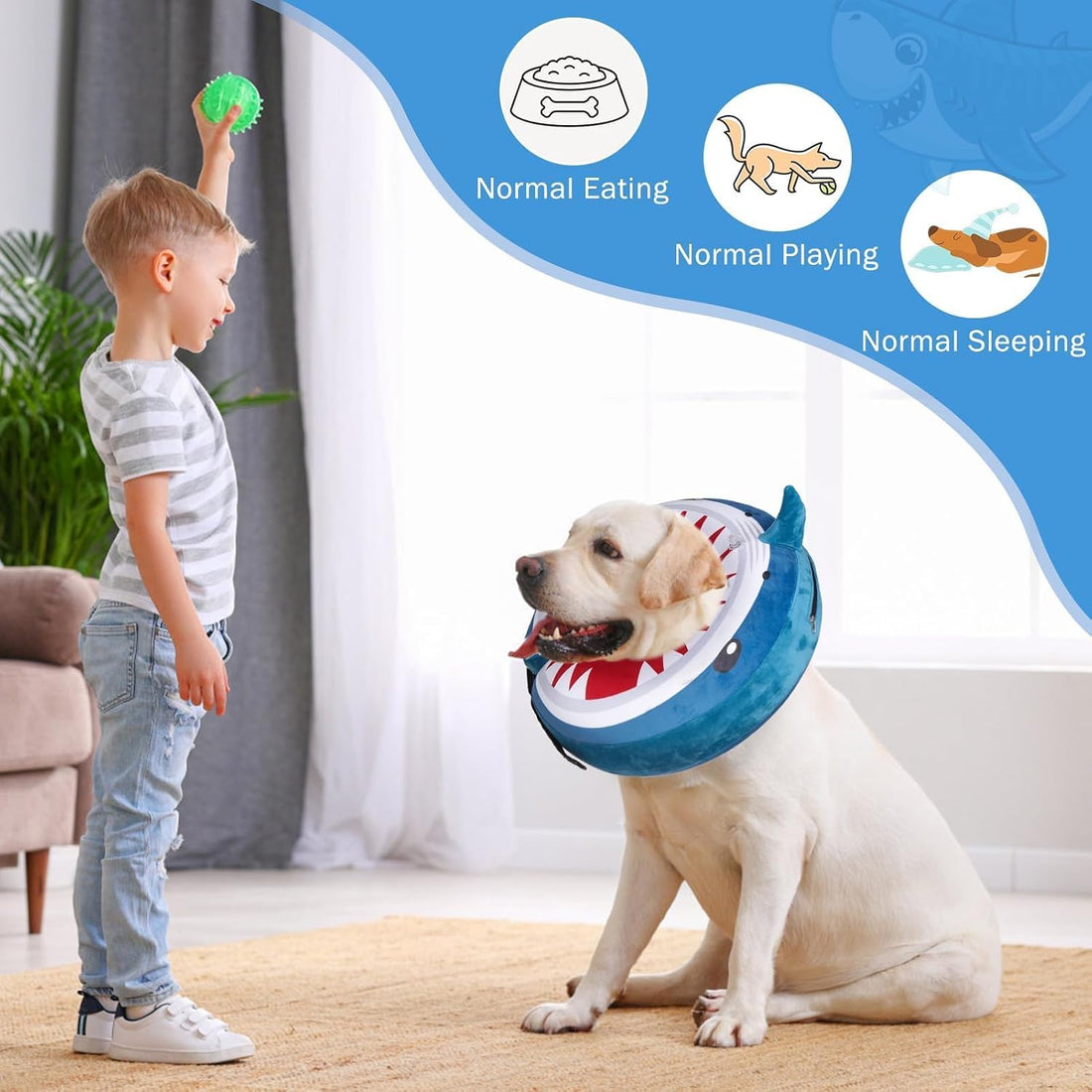 SCENEREAL Dog Cone Alternative After Surgery for Small Medium Large