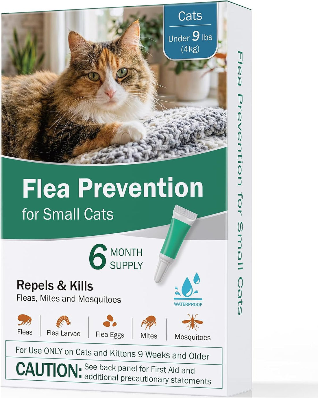 Cat Flea Treatment - Topical Flea Treatment for Cats Under 9 lbs