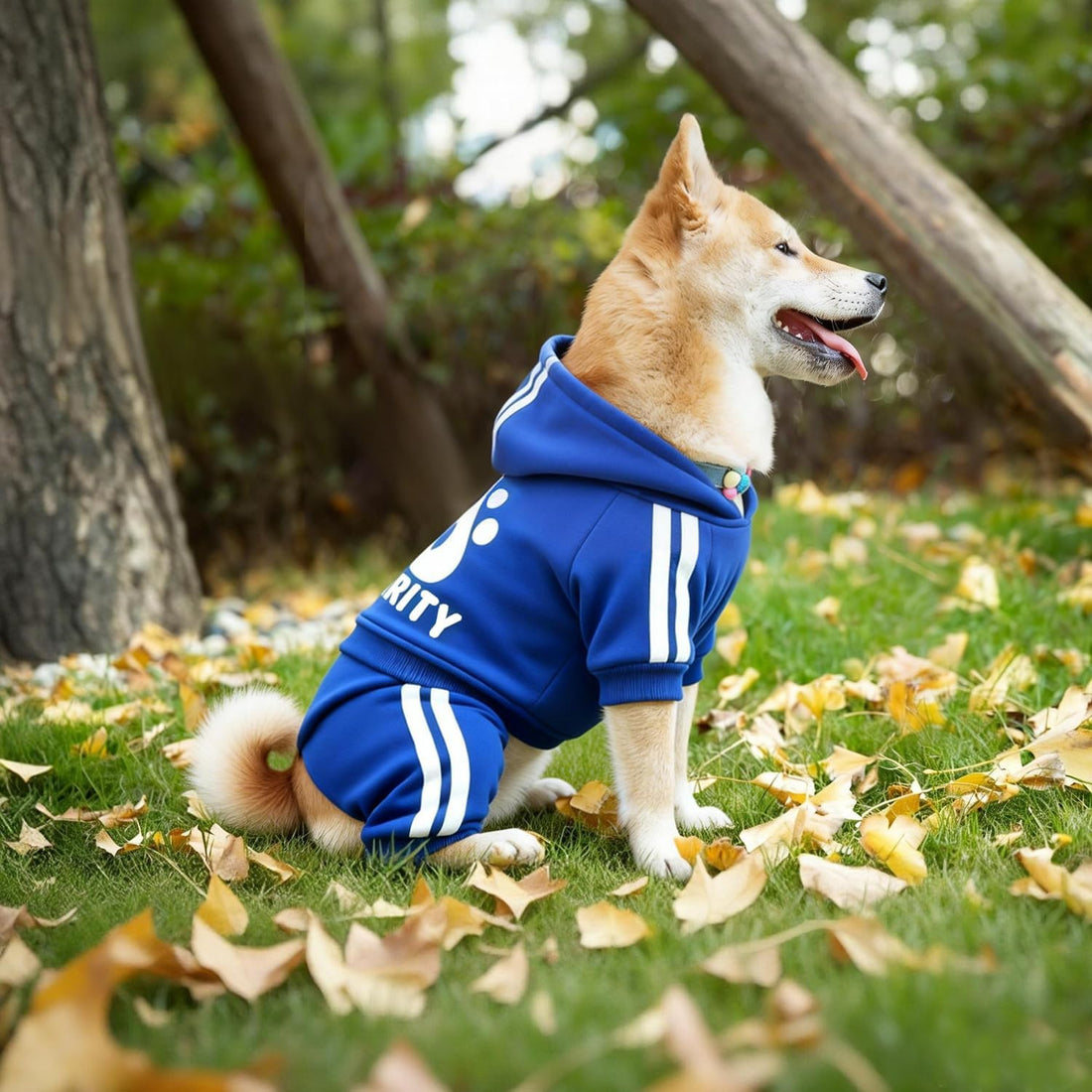 Dog Hoodie Security Clothes 4 Legs Jumpsuit Sweatshirt Hoodies Soft