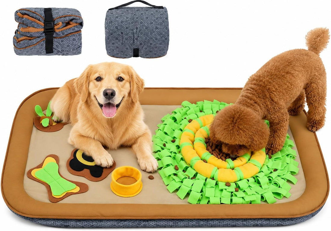 HOPET Snuffle Mat for Dogs Large Breed,Interactive Sniff Feeding